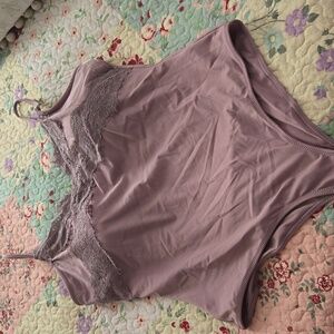 Xl NWOT white birch bodysuit lavender